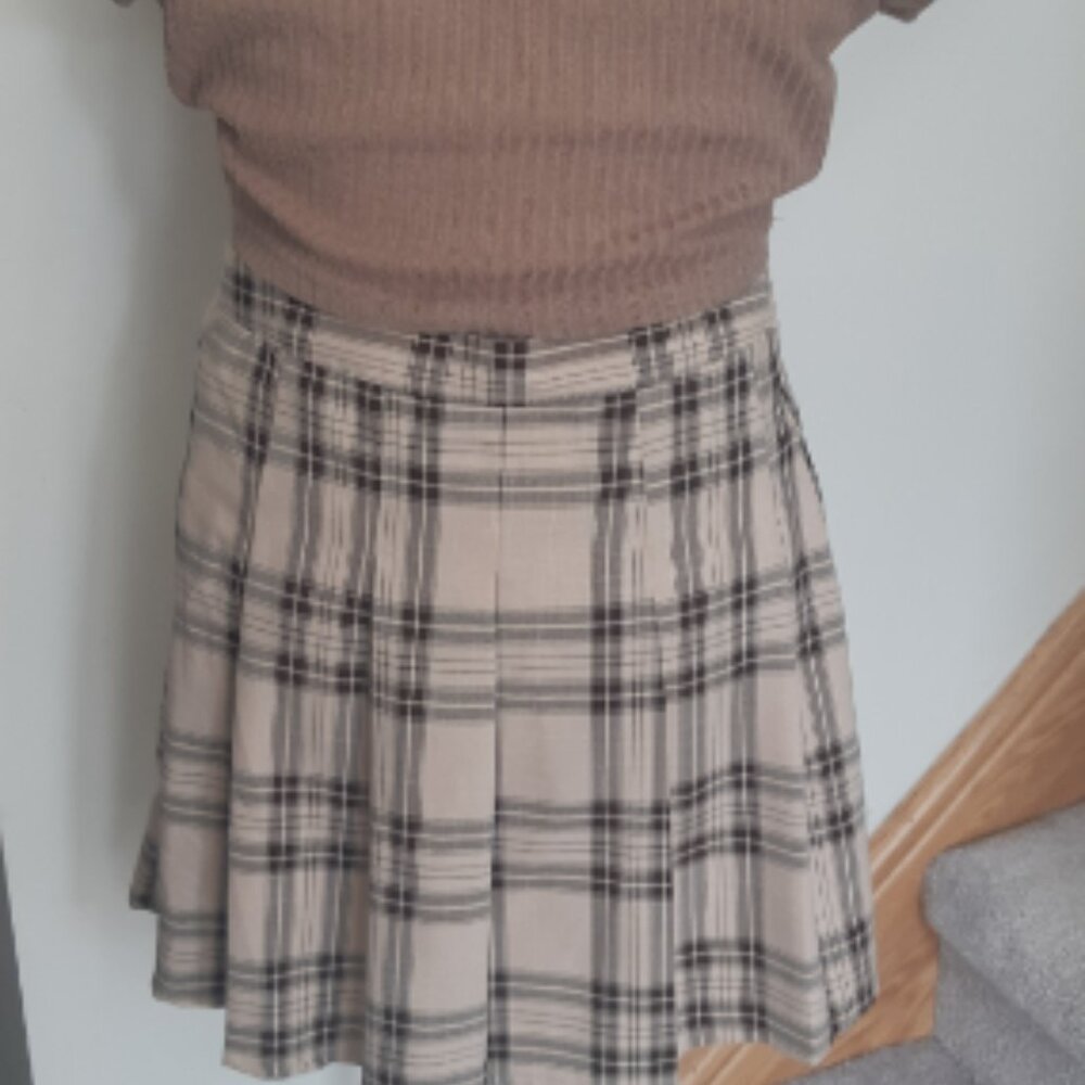 Plaid lightweight Mini skirt